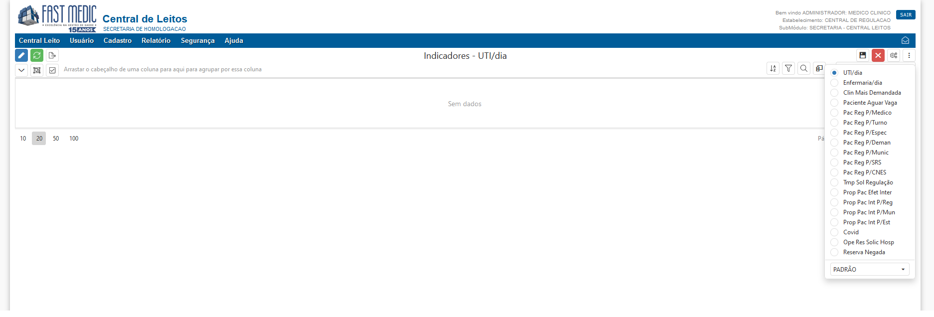 Relatório Dinâmico Indicadores